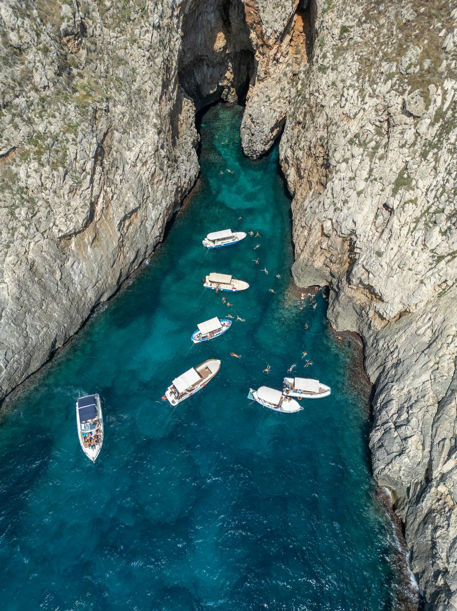 Grotte marine du Salento — vue aérienne